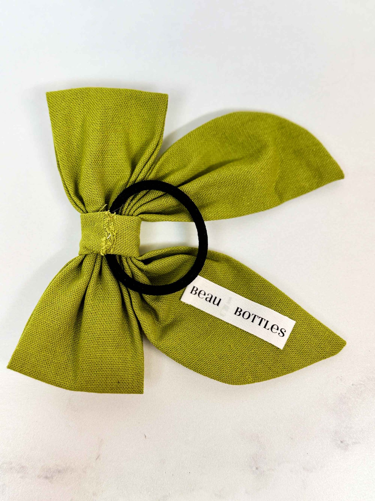 Beau Bottles Green Bottle Bow