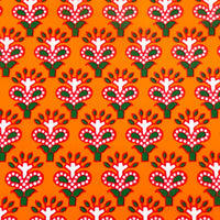 Thumbnail for Beau Bottles Wrap Veuve Indian Blockprint Red Leaf