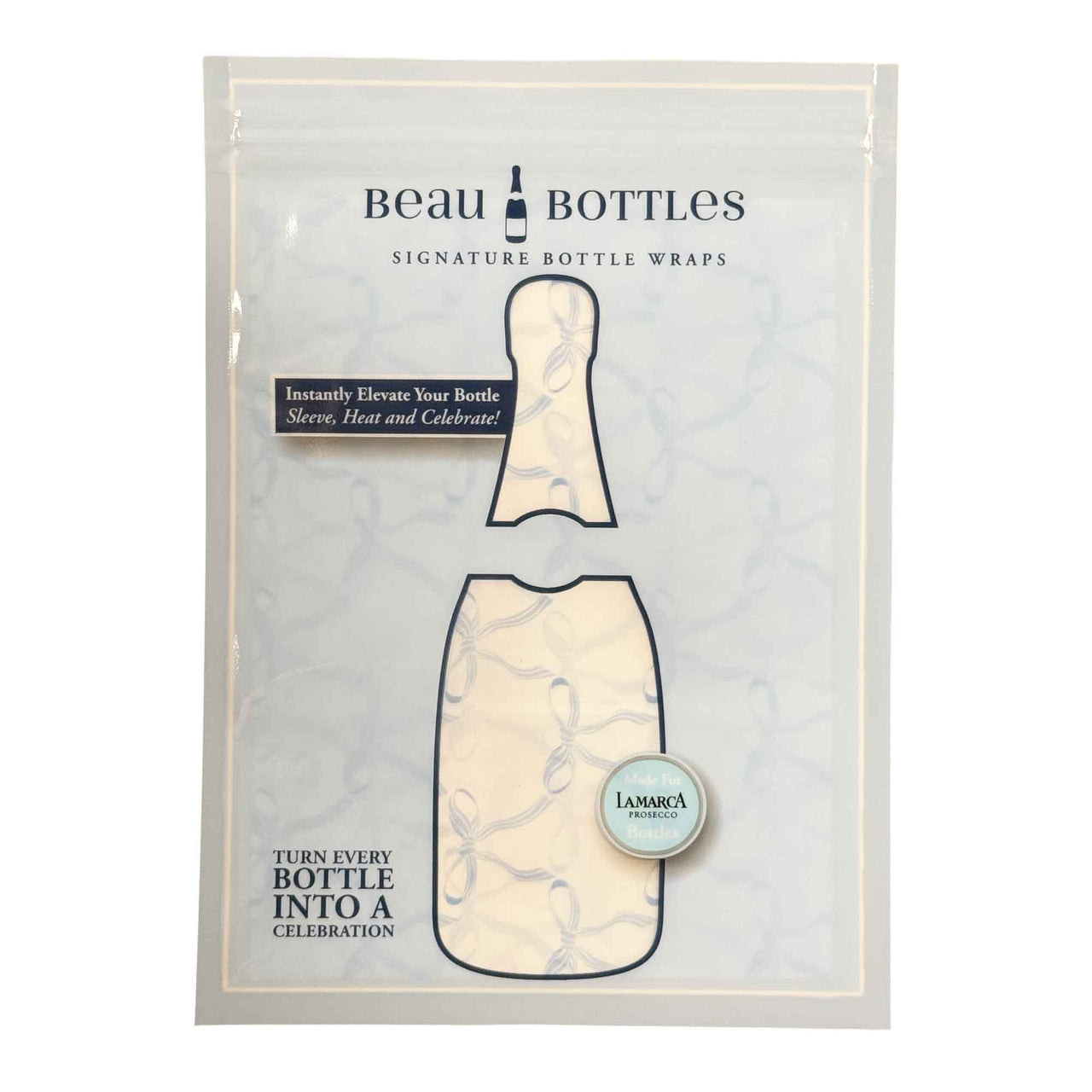 Beau Bottles Wrap Lamarca Grandmillenial  Blue Bows