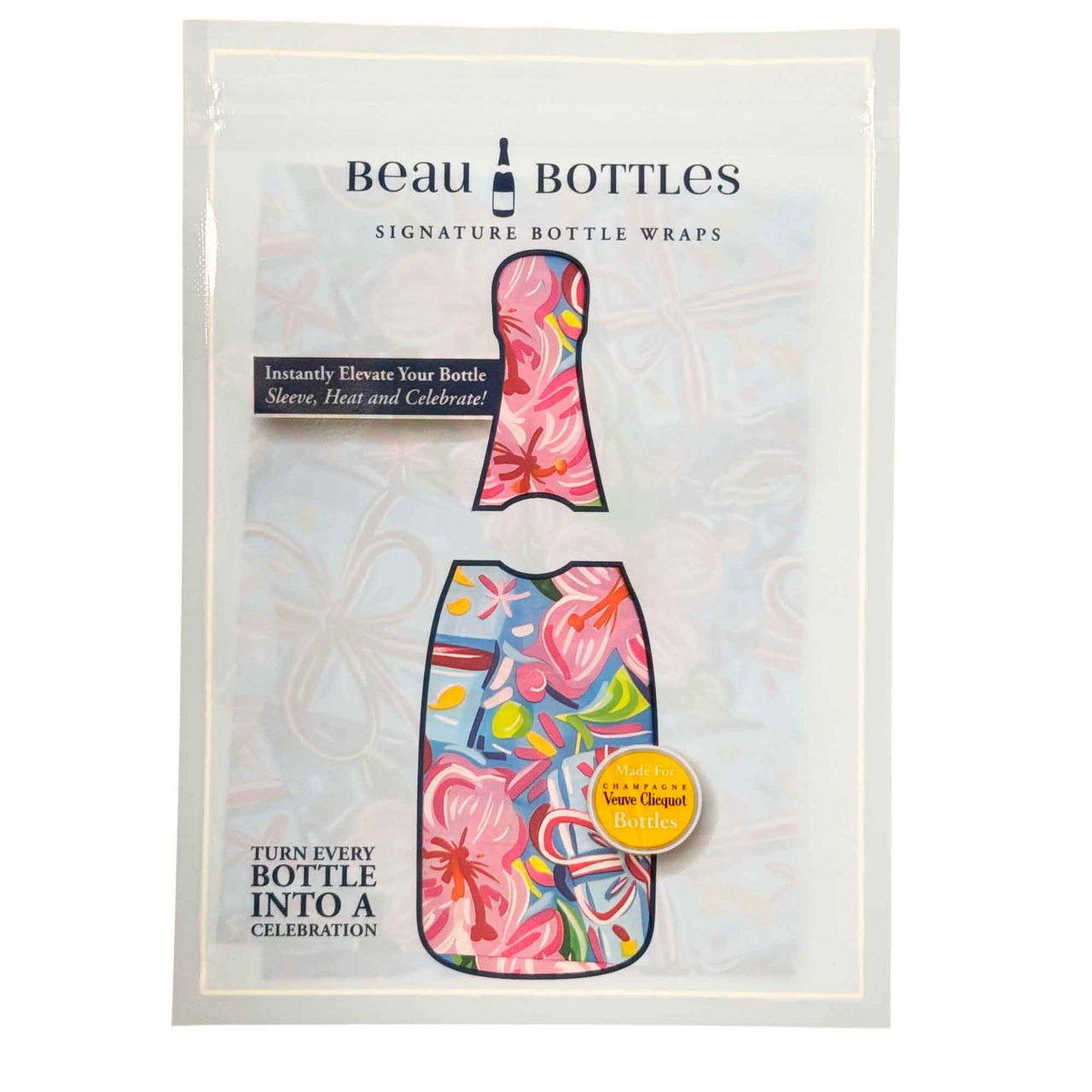 Beau Bottles Wrap Veuve Preppy Happy Birthday Brushed Presents