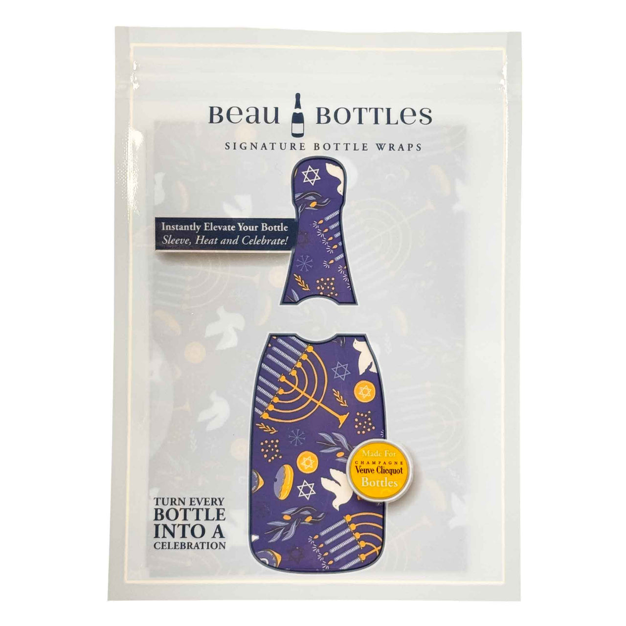 Beau Bottles Wrap Veuve Limited Edition Hanukkah