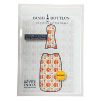 Thumbnail for Beau Bottles Veuve Wrap Indian Blockprint Blue Flower