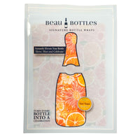 Thumbnail for Beau Bottles Wrap Veuve Preppy Watercolor Oranges